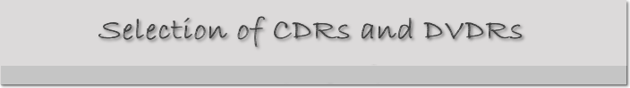 Selection of CDR and DVDR disks