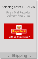 Shipping costs 2.99 via Royalmail